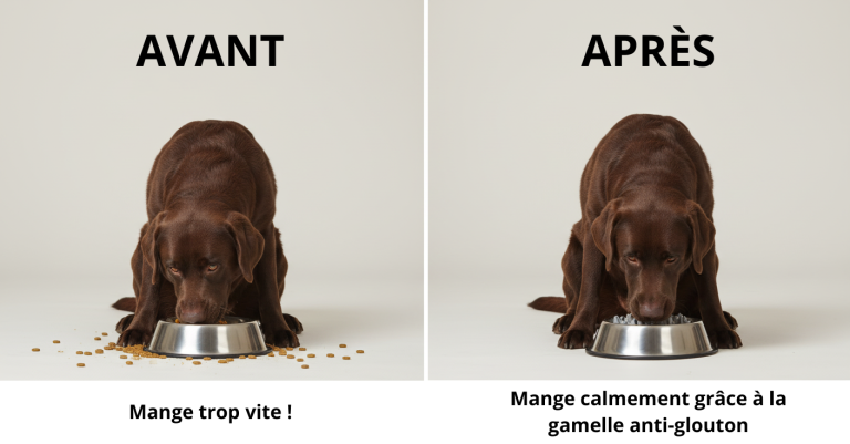 Comparatif chien mangeant trop vite sans gamelle glouton